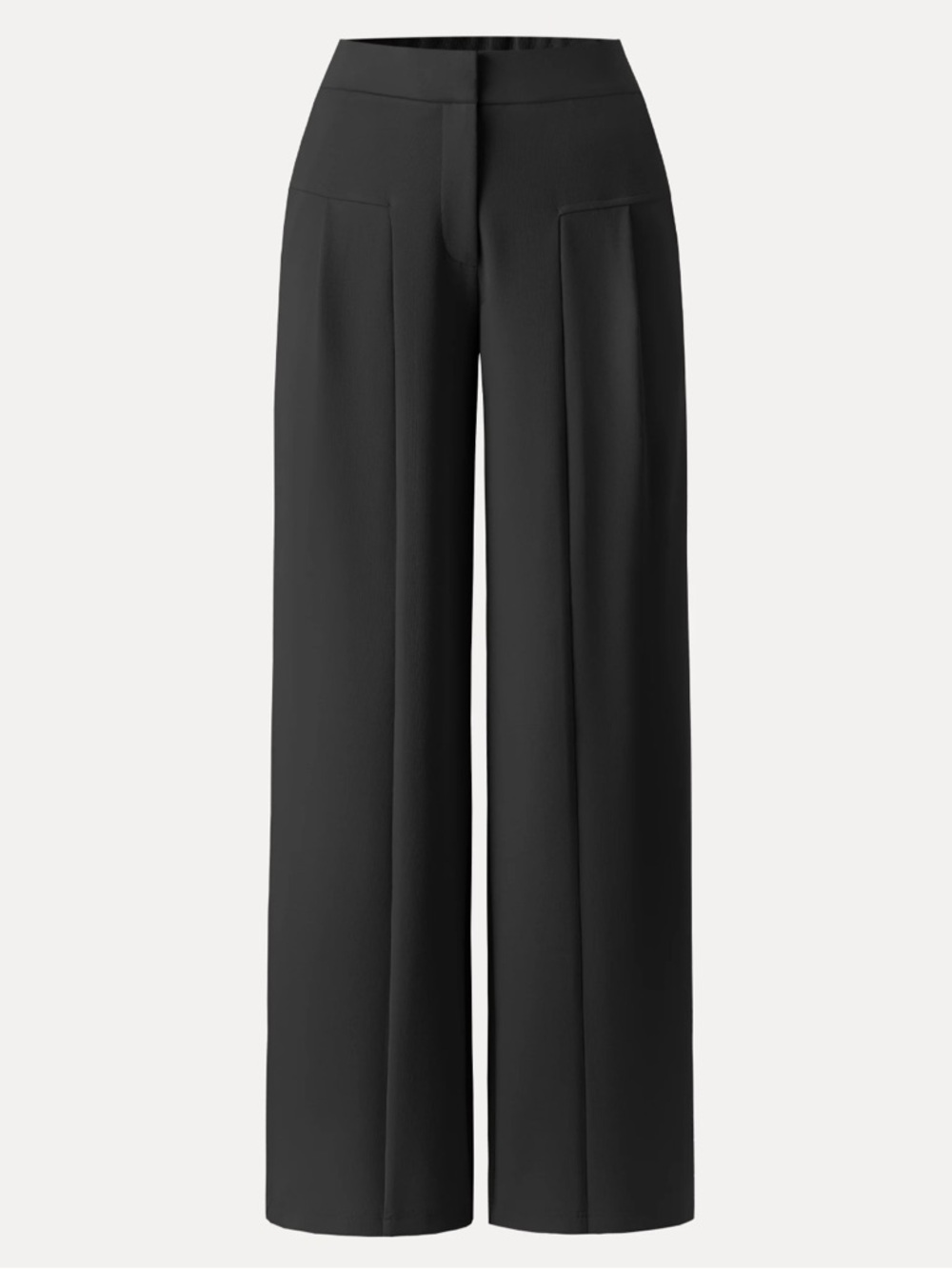 OGL Ponte-De-Roma Drapey Bamboo Ponte Mid Rise Wide Leg Trouser with Pockets XS